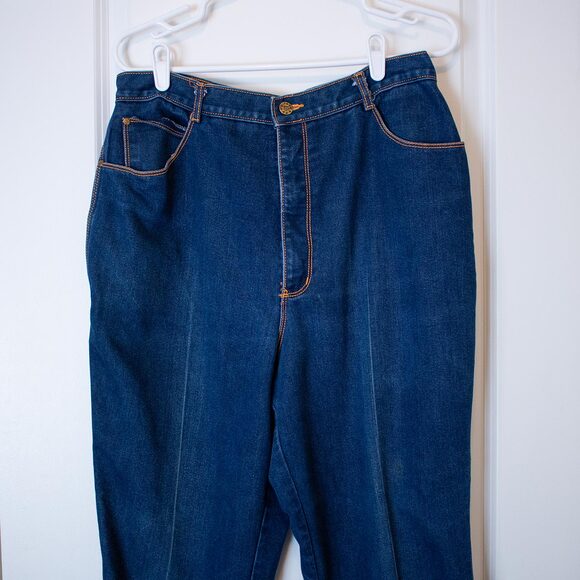 Vtg 12 High Waisted Gitano Jeans High Rise Bold Hem Classic Denim Soft Autumn - Picture 1 of 9